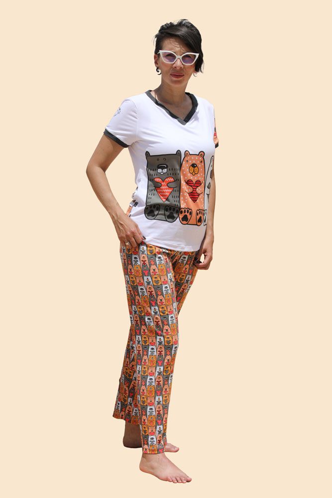 Pijama Osos Viajeros. Pantalon largo.