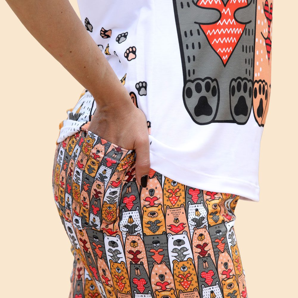 Pijama Osos Viajeros. Pantalon largo.