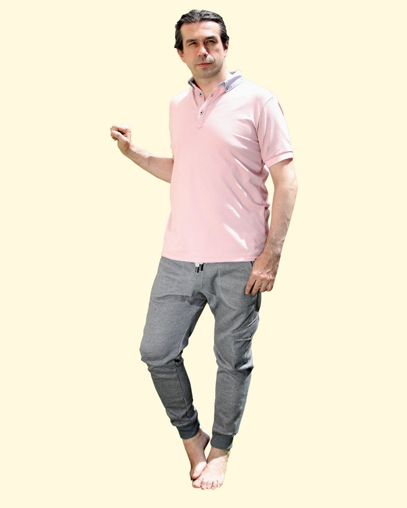 Jogger Premium para Hombre. Tipo Cargo. Gris Oscuro.