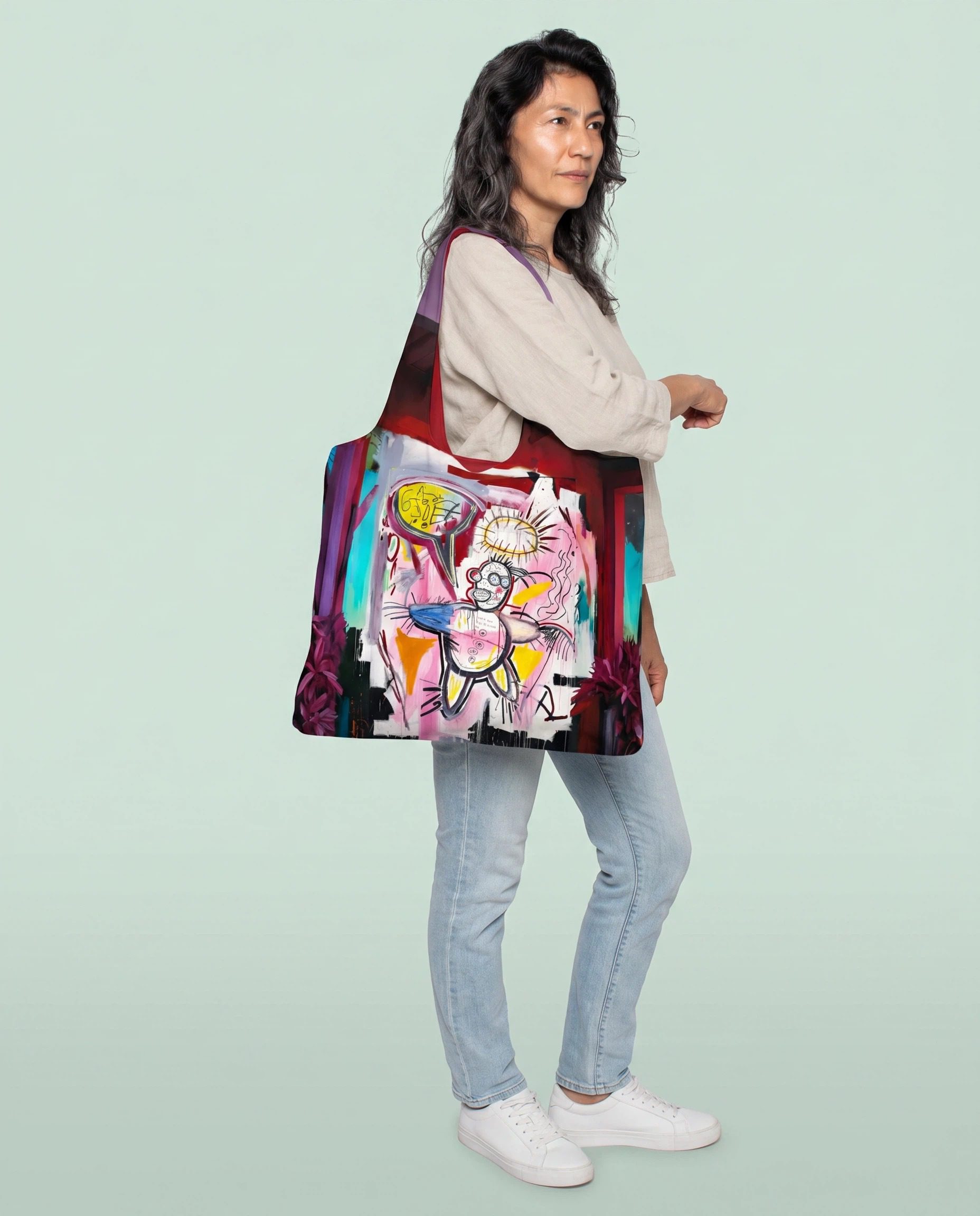 Tote Bag. Basquiat Doonut_3